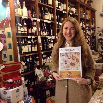 Baby editor Mary in 2015 with the second issue of The Tuscan Times, a biannual supplement to The Florentine.
